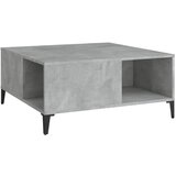 Maison Chic Klubska mizica - kavna mizica - Nizka mizica betonsko siva 80x80x36,5 cm inženirski les, (21755230) Cene