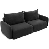 Makamii Črna raztegljiva/s prostorom za shranjevanje sedežna garnitura 238 cm Kalena – | Shoptok.si