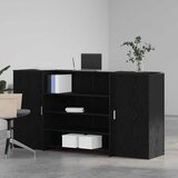  Recepcijski stol crni hrast 200x50x103,5 cm inženjerski drvo | Eponuda.ba