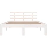  Okvir za krevet od masivnog drva bijeli 140 x 190 cm | shoptok.hr