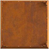 vidaXL Corten jeklo 80 x 80 x 43 cm Vzdržljivo Rustikalno ognjišče | Shoptok.si
