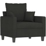  3-dijelni set sofa s jastucima crni od mikrovlakana | Eponuda.ba
