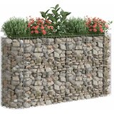  Gabionska povišena gredica od pocinčanog željeza 190x50x100 cm | shoptok.hr