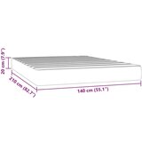 vidaXL Madrac s oprugama svjetlosivi 140x210x20 cm baršunasti | shoptok.hr