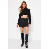 Trendyol Shorts - Black - High Waist Cijene