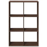 vidaXL Pregrada s knjižno omaro rjavi hrast 69,5x29x103,5 cm inž. les | Shoptok.si