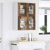  Zidni stakleni ormarić LUCCA 2 pcs Staro drvo 60 x 31 x 40 cm | Eponuda.com