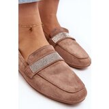 Boto Women's Moccasins with Zircons Light Brown Ralrika | shoptok.hr