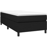 Box spring postelja z vzmetnico črna 80x200 cm blago, (20726845) | Shoptok.si