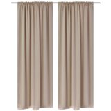 vidaXL 2 kom Zastora s Utorima za Šipku Krem Boja 135 x 245 cm Cijene
