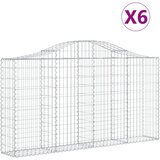  Lučne gabionske košare 6 kom 200x30x100/120cm pocinčano željezo | Eponuda.ba