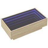  Stolić za kavu LED boja hrasta 90x50x30 cm konstruirano drvo | shoptok.hr