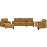  4-dijelni set sofa s jastucima smeđi baršunasti | shoptok.hr
