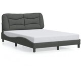  Okvir za krevet bez madraca Hvar tamnosivi 140 x 190 cm od tkanine | shoptok.hr