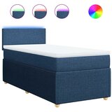  Krevet s oprugama i madracem plavi 90 x 190 cm od tkanine | shoptok.hr