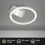 BRILONER 3778-014 - LED plafonsko svetlo FRAME LED/5W/230V pr. 20 cm mat hrom Slike