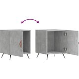  Noćni ormarići 2 kom boja betona 40x40x50 cm konstruirano drvo | shoptok.hr