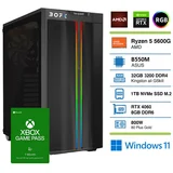 BOFX PC CENTAURI2 R5-5600 32GB 1TB RTX4060 W11