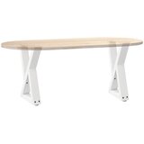  Noge za klub stolić 2 kom Bijele 28 x (42-43,3) cm Čelik | shoptok.hr