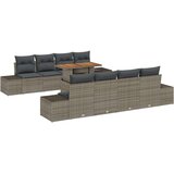 vidaXL set vrtnih sofa Set od 7 Smeđa Ratan 4-sjedala vanjski divan | shoptok.hr