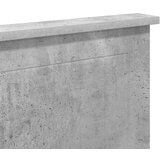  Uzglavlje s uzglavljem Betonski sivi 120 cm Konstruirano drvo | shoptok.hr