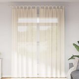Voile zavjese s gornjim jezičcima 2 kom krem | shoptok.hr
