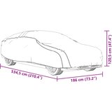  Automobilska navlaka za limuzinu s trakama srebrna XL PEVA | shoptok.hr