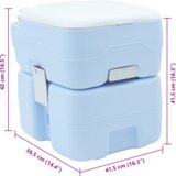  Kamperski wc svijetloplava + bijeli poklopac NA NA NA | shoptok.hr