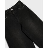 Sinsay Pamučne wide leg traperice s ukrasnim zakovicama | shoptok.hr