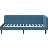  Kutni okvir kreveta Plava 90 x 190 cm Baršun | shoptok.hr
