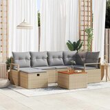  Sjedeća garnitura za vrt 7 kom. poliratan 232 x 122 x 85 cm | shoptok.hr