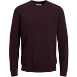 Jack & Jones Pulover burgund / crna