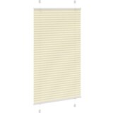 vidaXL Plisirana roleta krem 80x100 cm širina tkanine 79,4 cm | shoptok.hr