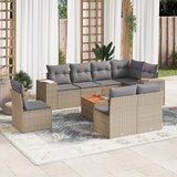  9-dijelni set vrtnih sofa s jastucima bež od poliratana | shoptok.hr