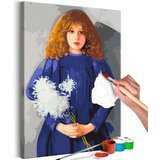  Slika za samostalno slikanje - Girl With Chrysanthemums 40x60 | shoptok.hr