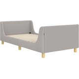Krevet za djecu s uzglavljem Svjetlosiva 90 x 200 cm Bouclé | Eponuda.ba