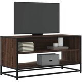 TV ormarić boja hrasta 91x40x46 cm konstruirano drvo i metal | shoptok.hr