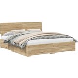  Okvir za krevet s uzglavljem Sonoma hrast 200 x 200 cm | shoptok.hr