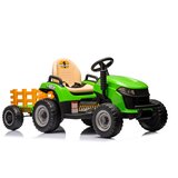 Traktor na akumulator s prikolicom BBH-030 - zeleni | shoptok.hr