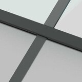  Klizna vrata crna 102,5x205 cm od kaljenog stakla i aluminija | shoptok.hr