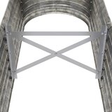  Povišena vrtna gredica od pocinčanog čelika 152 x 40 x 36 cm srebrna | Eponuda.com