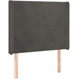  box spring s madracem LED tamnosivi 90x200 cm baršun | shoptok.hr