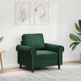  Fotelja tamnozelena 60 cm baršunasta | shoptok.hr