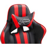 vidaXL Gaming stol rdeče umetno usnje | Shoptok.si