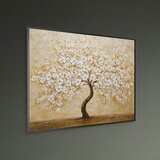 Styler Tiskana slika z okvirjem 80x60 cm Golden Tree – | Shoptok.si