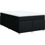 vidaXL Krevet s oprugama i madracem crni 120 x 200cm od tkanine | shoptok.hr