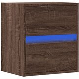  Zidni TV ormarić s LED svjetlima boja hrasta 41x31x45 cm Smeđa | shoptok.hr