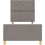 vidaXL Postelja v taupe barvi iz tkanine - 90x200 cm, (22049626) | Shoptok.si
