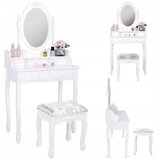  KOZMETIČKI TOALETNI STOLIĆ S OGLEDALOM + STOLICA | shoptok.hr
