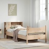 vidaXL Posteljni okvir brez vzmetnice 90x200 cm trdna borovina | Shoptok.si